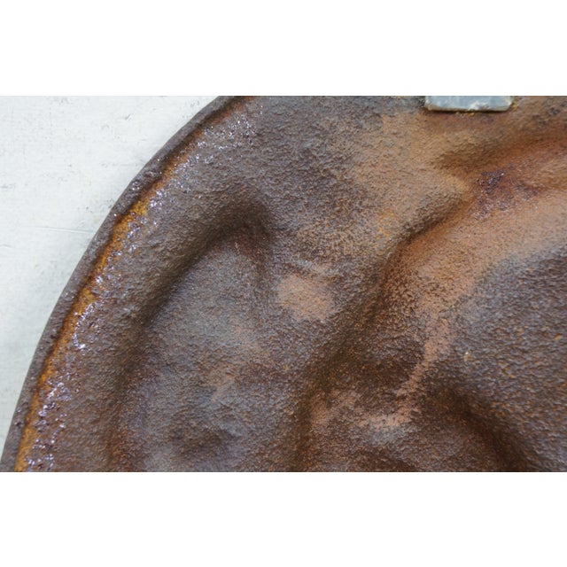 Antique Cast Iron Ina Insurance Heraldic Eagle Fire Mark Plaque 1792 11" For Sale - Image 10 of 10