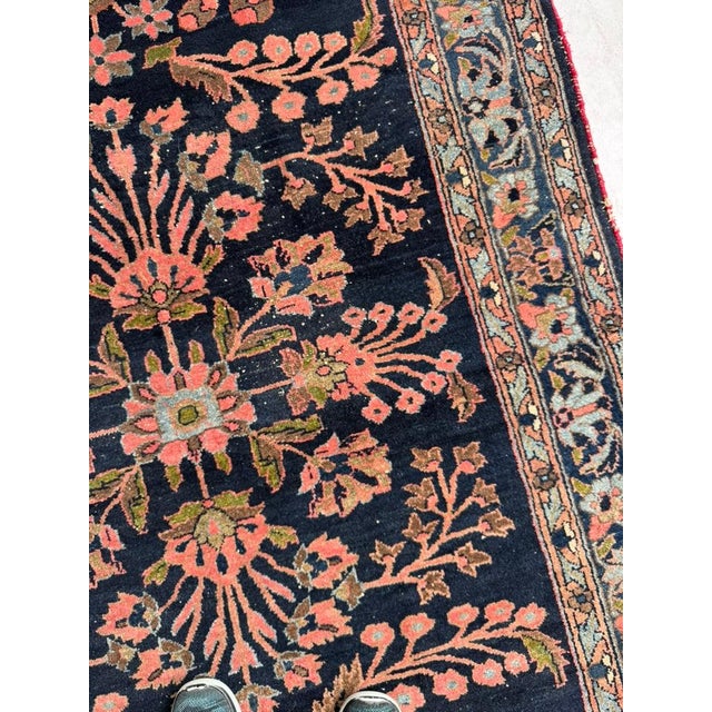 1930s Antique Bidjar with Lilihan-like Botanical Design Rug 5 x 7 For Sale - Image 5 of 13