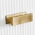 Worlds Away Matthew Izzo Home Davie Fluted Matte White and Antique Brass Two Drawer Etagere For Sale - Image 4 of 7