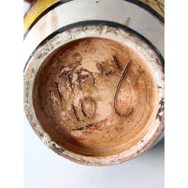 Vintage Italian Ceramic Vase For Sale - Image 10 of 11