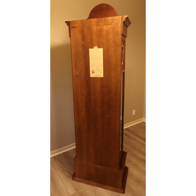 Howard MillerTriple-Chime Grandfather Clock — Burl Walnut Case For Sale - Image 9 of 16