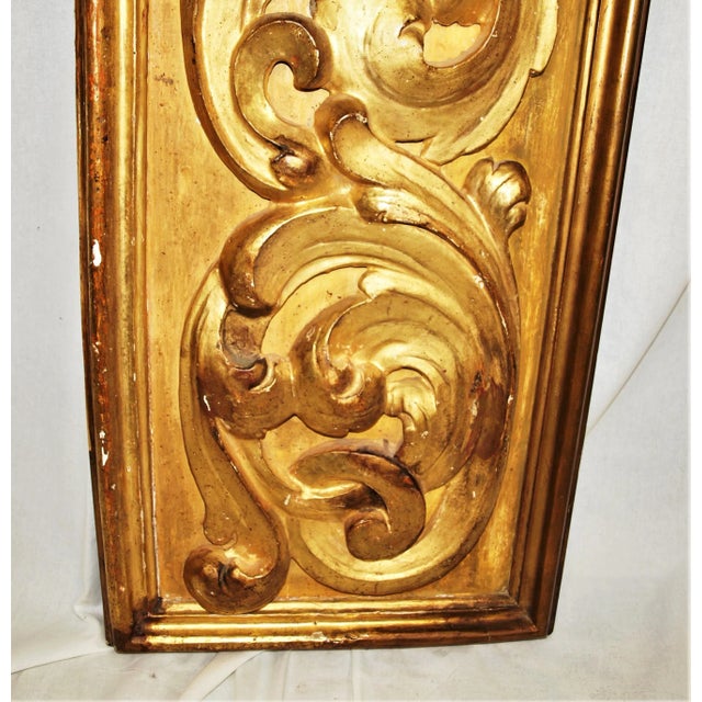 18th Century Gold Gilt Wood Panel For Sale - Image 4 of 8