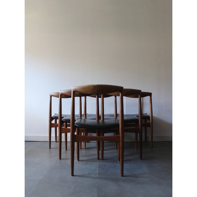 Vintage Danish Dining Chairs by Arne Vodder for Vamø Sønderborg, 1960s, Set of 6, in Very Good conditions. Designed 1960...