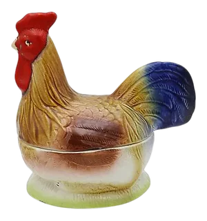 Midcentury French Rooster Pâté Tureen