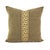 Textile Tan and Black Textured Chenille With Brown and Cream Greek Key Trim Pillow Cover - 20" X 20" Solid Textured Chenille Cushion Cover For Sale - Image 7 of 7