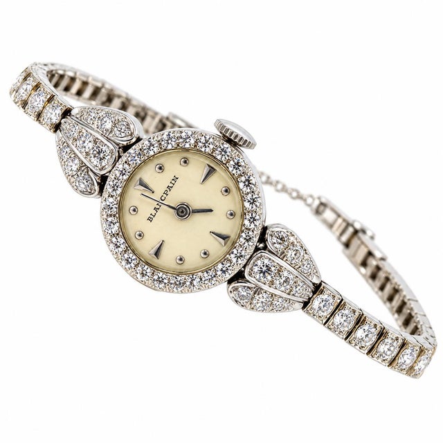A breathtaking heirloom from horological history, this authentic antique Blancpain ladies cocktail watch captures the...