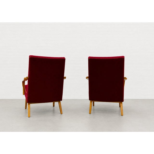 Pair - Mid Century Modern Lounge Chairs by Jaroslav Smidek, Made in Czechoslavakia, C. 1960s For Sale - Image 9 of 15