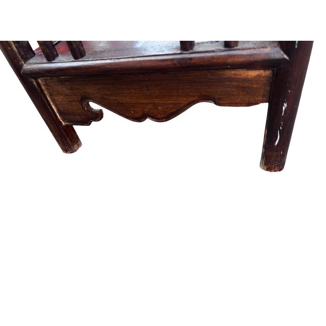 1990s Chinese Chippendale Rosewood Étagères With Fretwork a Pair For Sale - Image 15 of 17