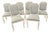 Vintage Mid Twentieth Century Harris Marcus Italian Made Faux Bois (Faux Wood) Set of Six Dining Chairs For Sale