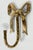 Vintage Brass Bow Wall Hook With Ceramic Knob For Sale - Image 4 of 7