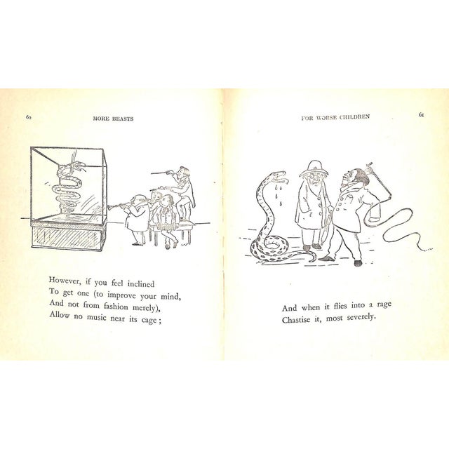 "The Bad Child's Book of Beasts, Together With More Beasts for Worse Children and Cautionary Tales" 1928 Belloc H. [Verses By] & b.t.b. [Pictures By] For Sale - Image 10 of 10
