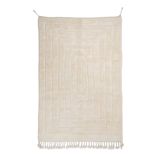 Hand-Knotted Wool Rug by Azele Studio For Sale