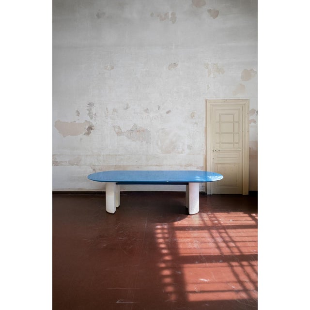 Large Table with Lacquered Top by Giovanni Offredi for Saporiti Italy, 1977 For Sale - Image 6 of 6