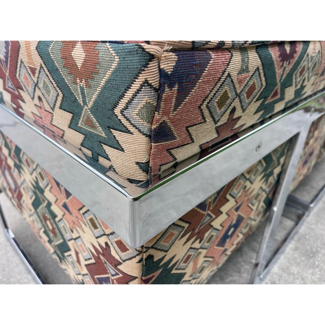 Textile Vintage Milo Baughman Style 989 Lounge Chairs With Custom Upholstery For Sale - Image 7 of 12