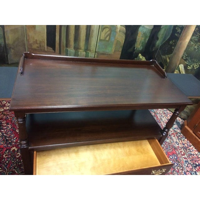 Vintage Server, Ethan Allen Serving Cart For Sale - Image 9 of 12