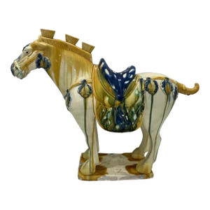 1990s Tang Style Ceramic Horse