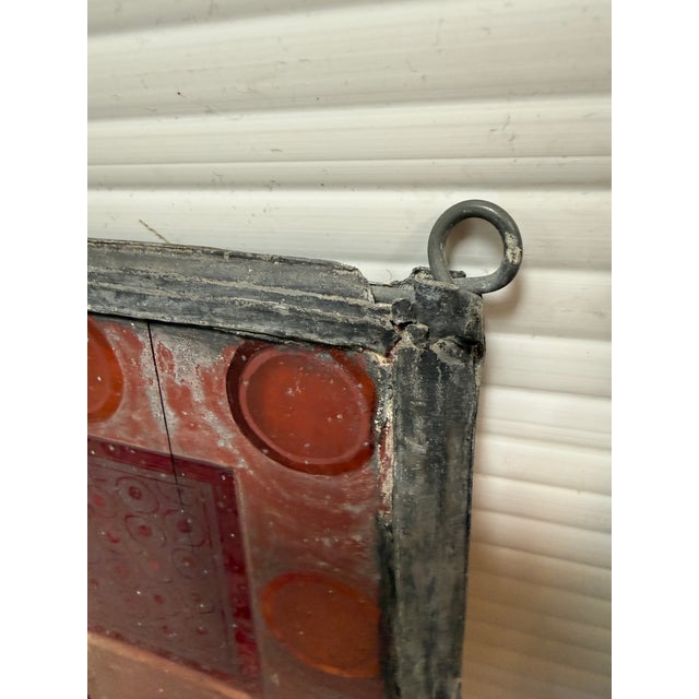 Stained Glass Heraldry Shields, Set of Three For Sale - Image 11 of 12