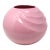 Vintage Large Haeger Pottery Pink Postmodern Sphere Vase For Sale