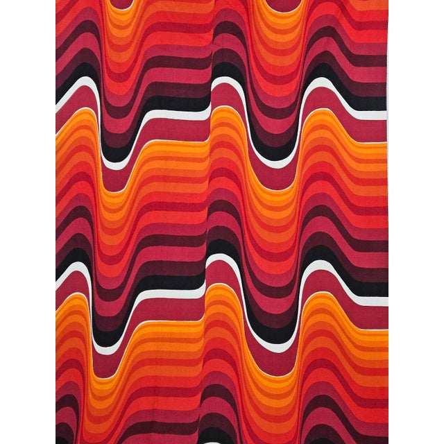 Barbara Brown Frequency for Heals Curtain Panel, 1960s, in Flawless conditions. Designed 1960 to 1969 This piece has an...