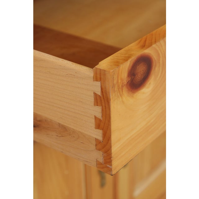 Chippendale Distressed Washed Pine Bar Cabinet For Sale - Image 11 of 18