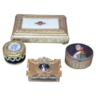 Collection of Four 19th Century French Boxes For Sale