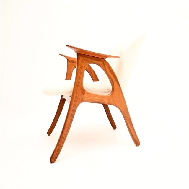 1960s Vintage Danish Teak Lounge Chair by Aage Christiansen for Erhardsen & Andersen, 1960 For Sale - Image 5 of 11