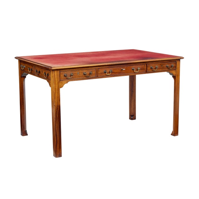 Leather Top Desk, 1910s For Sale - Image 10 of 10