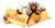 Gold Brooch with Flower Appliqué For Sale