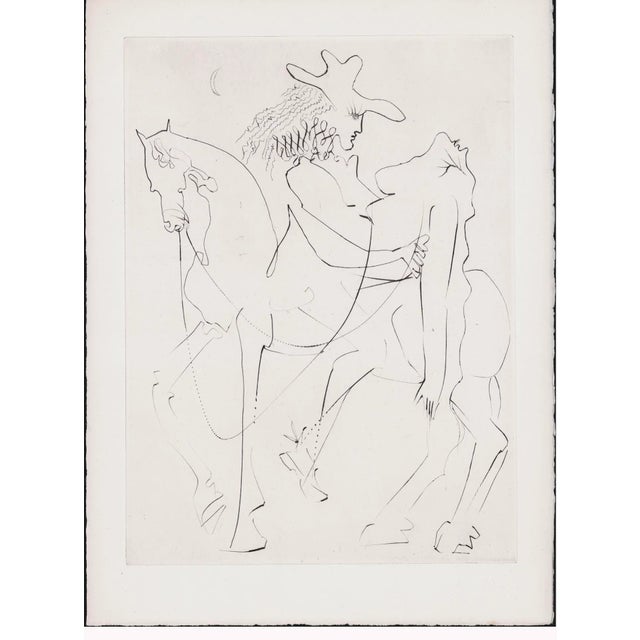 1960s 1960s Salvador Dali Etching From Les Amours De Cassandre Titled "Cheval Picasso" For Sale - Image 5 of 5