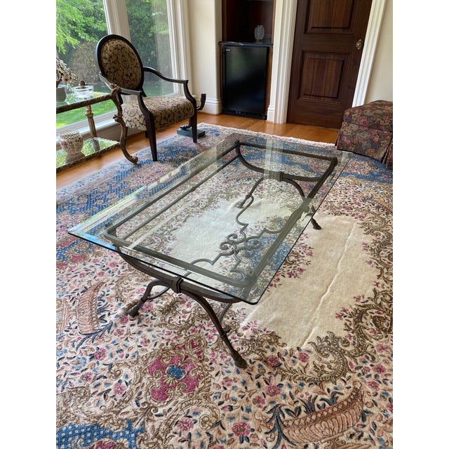 Contemporary Table With Beveled Glass For Sale - Image 15 of 16