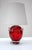 Bright Red Crystal Glass Lamp by Börne Augustsson for Åseda, Sweden For Sale - Image 16 of 16