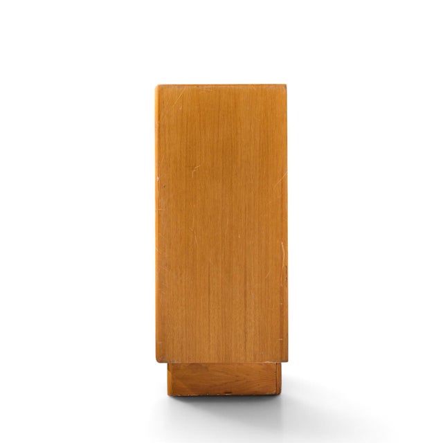 Mid 20th Century Bernhard Pedersen Mid Century Danish Teak Tambour Door Armoire Dresser For Sale - Image 5 of 8