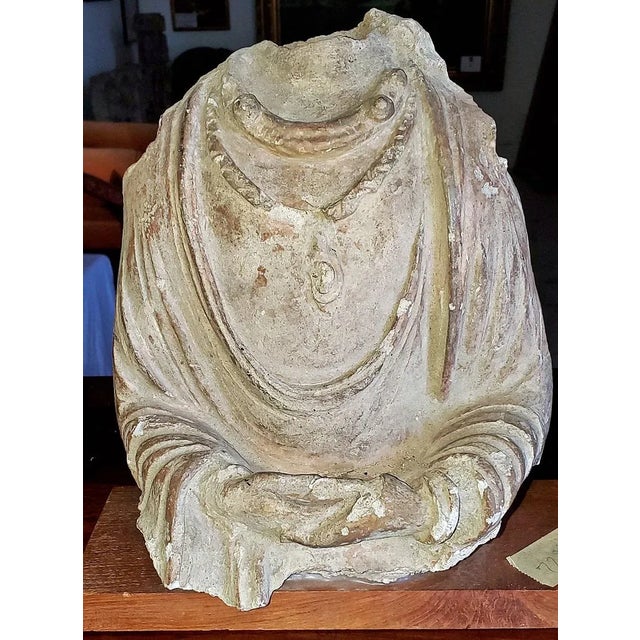 Tan A Stucco Torso of the Buddha, Gandhara, 4th-5th Century For Sale - Image 8 of 9