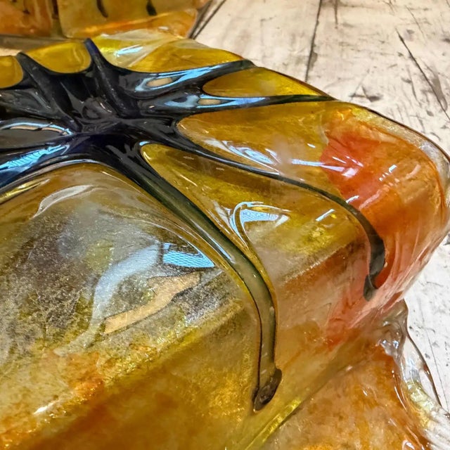 Mid-Century Modern Two Rare 1970s Mazzega Space Age Square Murano Glass Wall or Ceiling Lights For Sale - Image 3 of 18