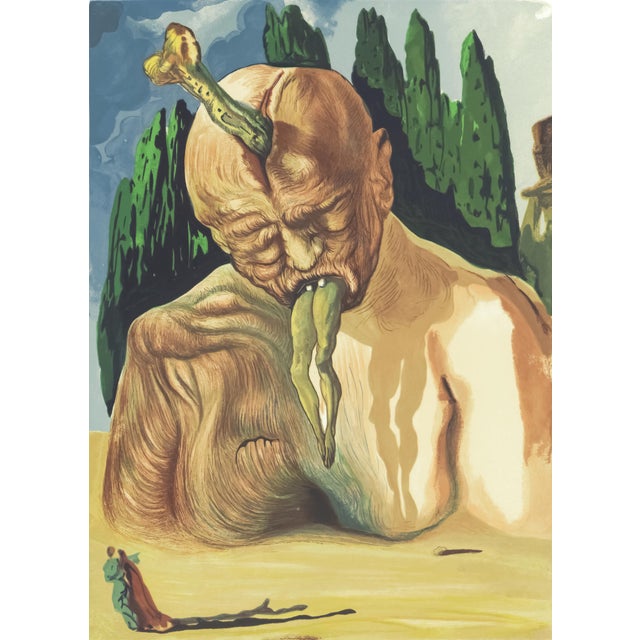 Original engraving from Salvador Dalí’s "The Divine Comedy" published by Editions d’Art Les Heures Claires, Paris, in...