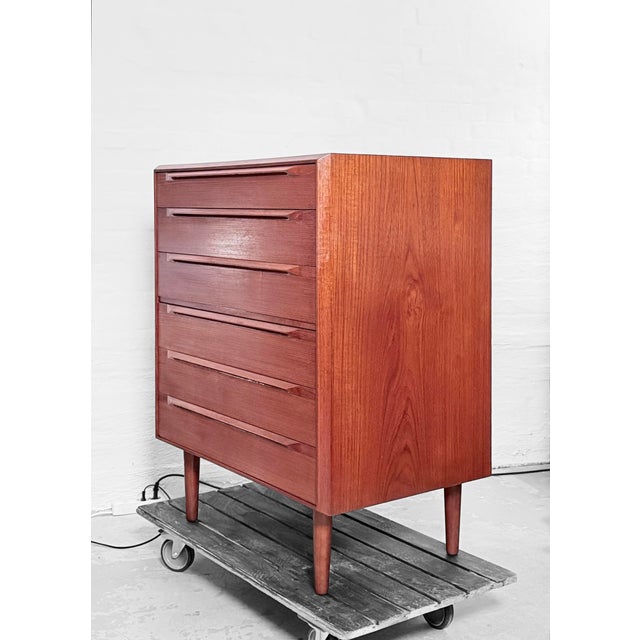Vintage Teak Chest of Drawers by Ib Kofod-Larsen for Säffle, 1959 For Sale - Image 13 of 18