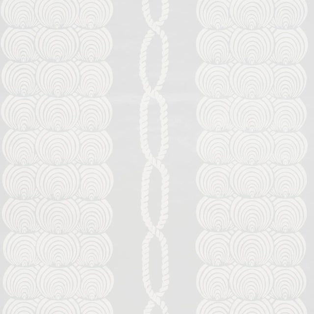 Sample - Schumacher Coralline Wallpaper in Grey For Sale