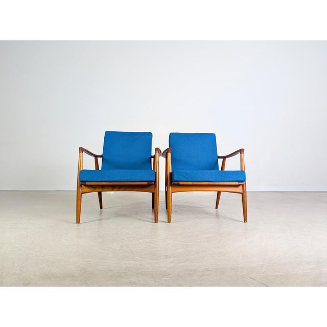 Mid-Century Modern Mid-Century Teak Easy Chairs, Set of 2 For Sale - Image 3 of 11