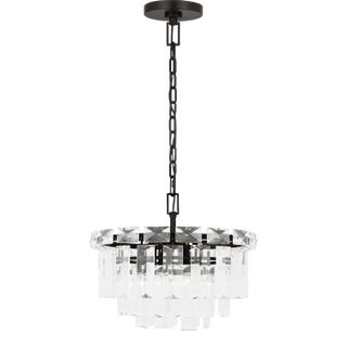 Chapman & Myers by Visual Comfort Studio Arden 4-Light Small Chandelier in Aged Iron For Sale