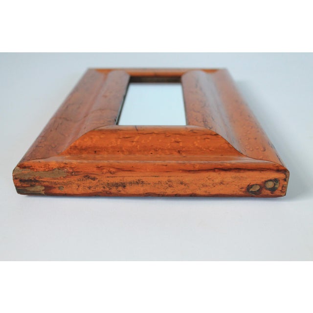 Vintage Birdseye Maple Accent Wall Mirror For Sale - Image 4 of 9