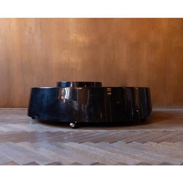 1960s Black Fiberglass Fioriera Side Table from B&b Italia / C&b Italia, 1966 For Sale - Image 5 of 18