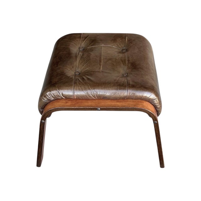 Wood Norwegian Modern Rosewood Swivel Lounge Chair and Ottoman by Rykken & Co. For Sale - Image 7 of 17