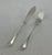 1980s Silver Plated 1 Pair Fish Eaters, Fish Fork & Fish Knife, Rattail For Sale In New York - Image 6 of 13