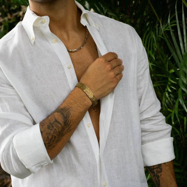 Divine Shield Black Zircon Gold Rope Unisex Bracelet For Sale In Miami - Image 6 of 9