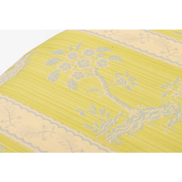 Mid 20th Century Louis XV Style Silk Brocade Upholstered Footstool For Sale - Image 5 of 6