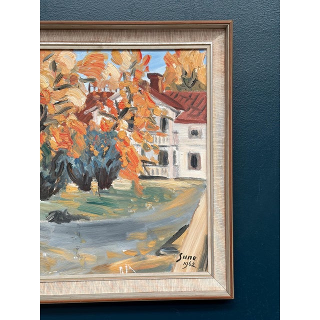 1960s Sune, Autumn Landscape, 1962, Oil Painting on Panel, Framed For Sale - Image 5 of 13