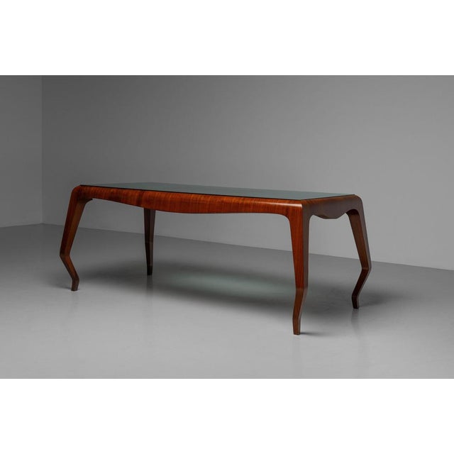 Glass Dining Table by Melchiore Bega, Bologna, Italy, 1950 For Sale - Image 7 of 17