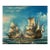 J. Harvey Oil on Canvas of a 18th Century Ship Battle For Sale