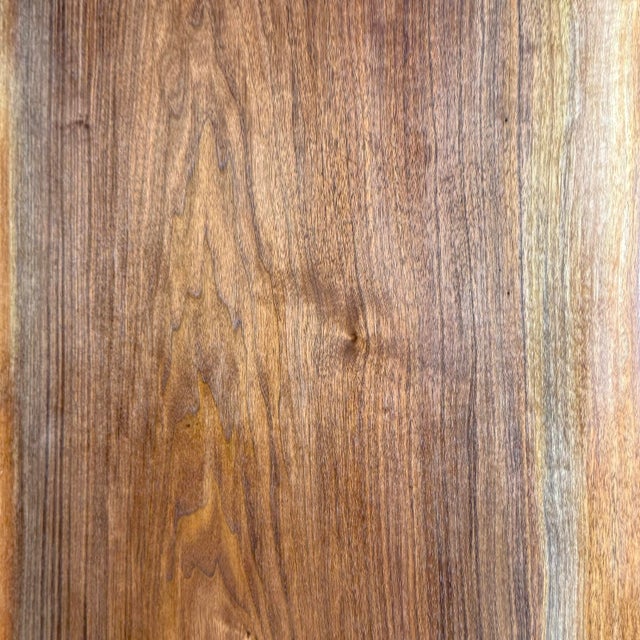 Single Plank Live Edge Solid Walnut Dining Table - Handcrafted by Montana Rancher For Sale - Image 11 of 13