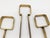 Italian Brushed Brass Fireplace Tools, 1970s For Sale - Image 6 of 15